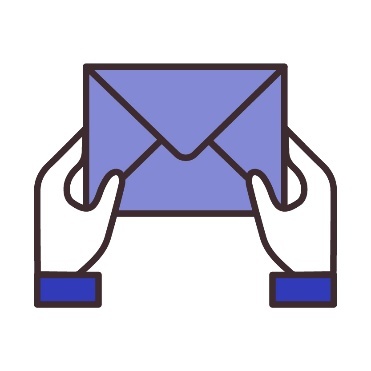 A person holding an envelope.